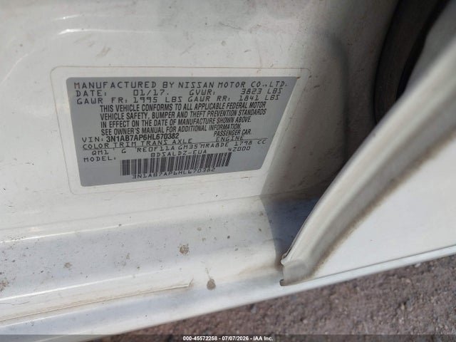 Nissan SENTRA SV 2017 3N1AB7AP6HL670382 Image 9
