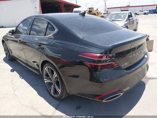 2025 Genesis G70 3.3t Awd Sport Advanced მანქანა იყიდება აუქციონზე, vin: KMTG54SE0SU147383, აუქციონის ნომერი: 45572275