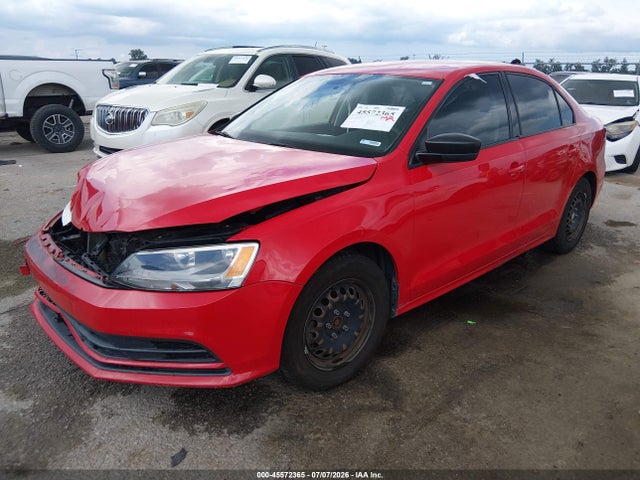 2015 Volkswagen Jetta 2.0l S მანქანა იყიდება აუქციონზე, vin: 3VW2K7AJXFM402744, აუქციონის ნომერი: 45572365