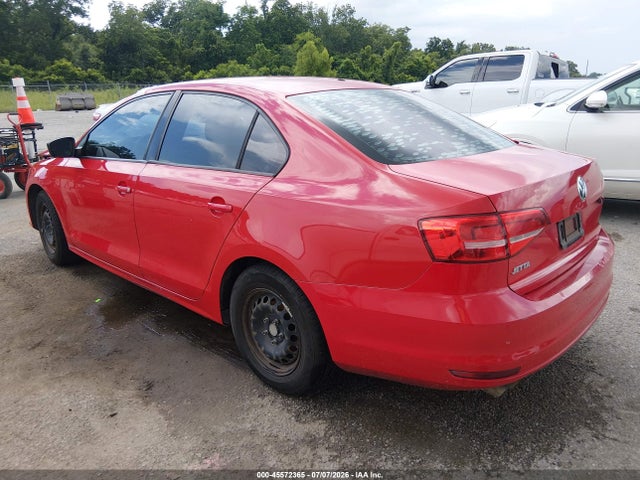 2015 Volkswagen Jetta 2.0l S მანქანა იყიდება აუქციონზე, vin: 3VW2K7AJXFM402744, აუქციონის ნომერი: 45572365