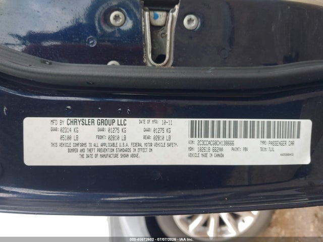 2012 Chrysler 300 Limited მანქანა იყიდება აუქციონზე, vin: 2C3CCACG8CH138666, აუქციონის ნომერი: 45572602