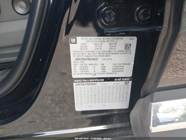 Aukcja sprzedaży 2024 Buick Envision Preferred Awd, vin: LRBFZME47RD048327, numer aukcji: 45572642