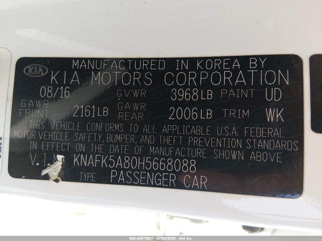 KIA FORTE LX 2017 KNAFK5A80H5668088 Image 9