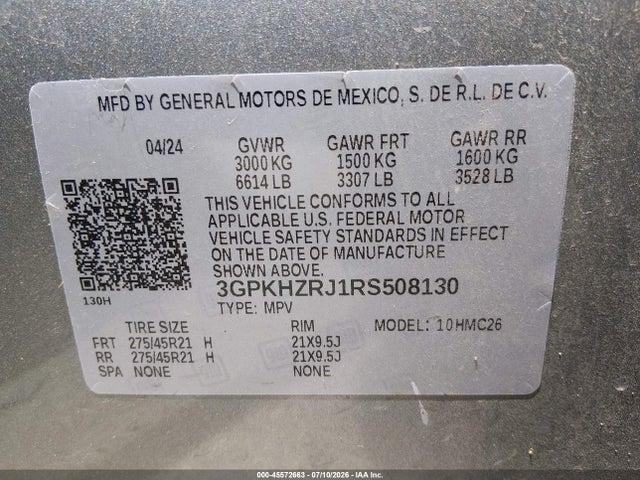 Honda Prologue Elite 2024 3GPKHZRJ1RS508130 Image 9