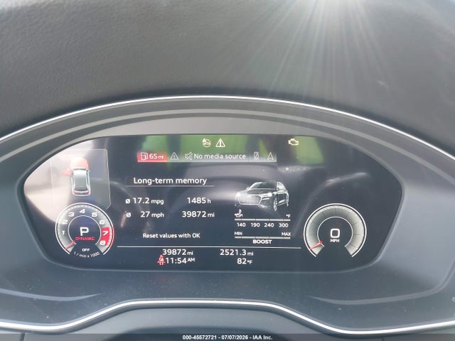 45572721 :رقم المزاد ، WA1B4AFY7N2050707 vin ، 2022 Audi Sq5 Premium Plus Tfsi Quattro Tiptronic مزاد بيع