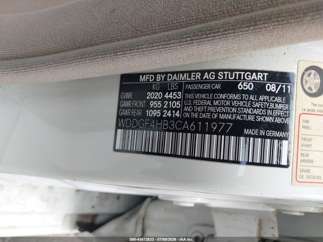 Продажа на аукционе авто 2012 Mercedes-benz C 250 Sport, vin: WDDGF4HB3CA611977, номер лота: 45572833