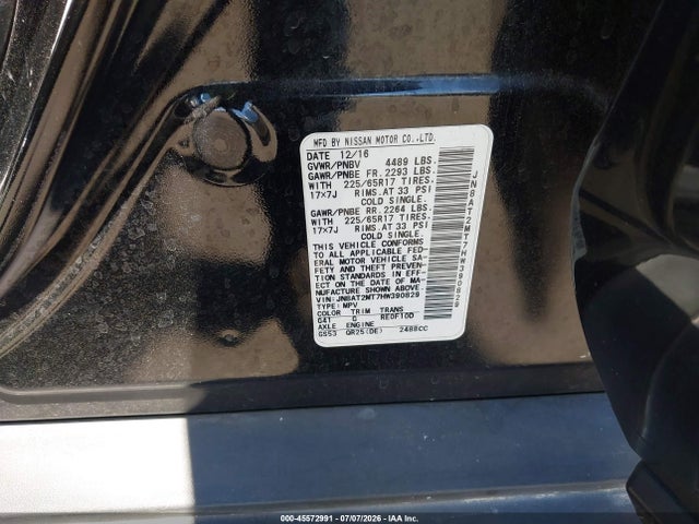 Nissan ROGUE SV 2017 JN8AT2MT7HW390829 Image 9