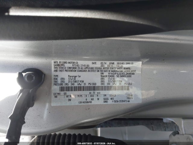 1FADP3J23EL264548 Ford Focus Titanium