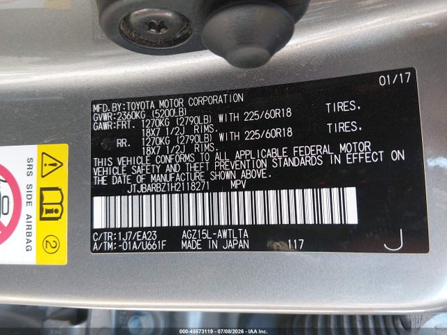 Lexus NX 200T 2017 JTJBARBZ1H2118271 Image 9