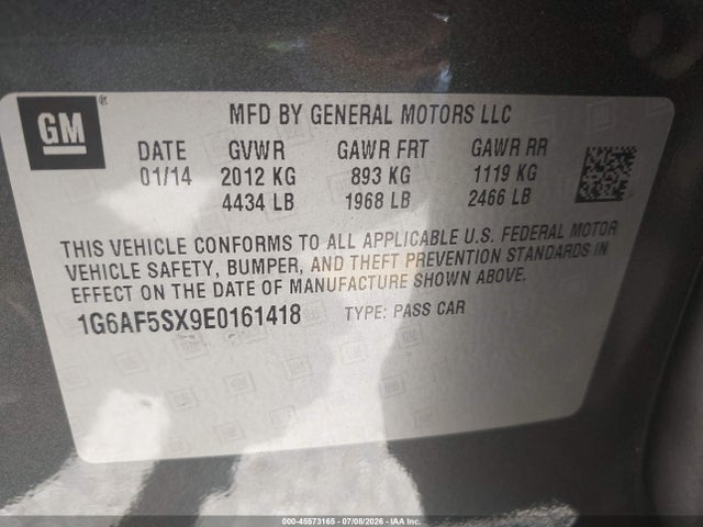 Cadillac Ats Premium 2014 1G6AF5SX9E0161418 Image 9