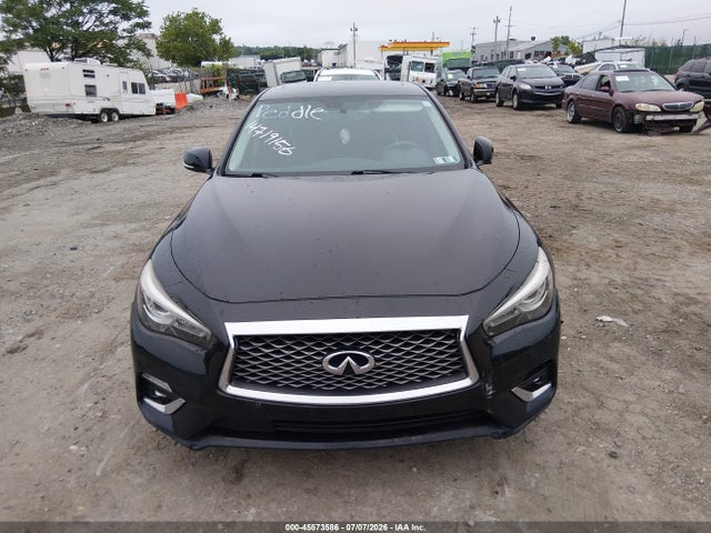 2019 Infiniti Q50 3.0t Luxe მანქანა იყიდება აუქციონზე, vin: JN1EV7AR6KM551819, აუქციონის ნომერი: 45573586