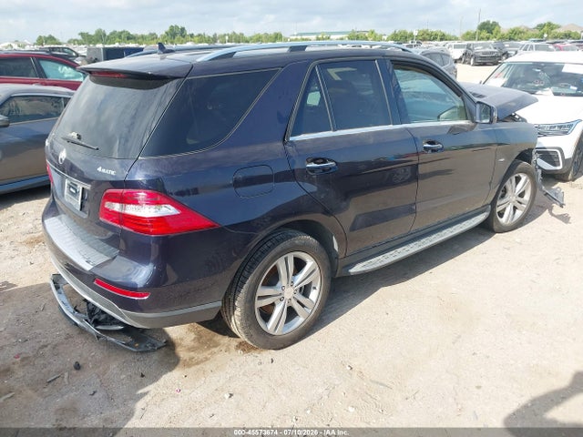 45573674 :رقم المزاد ، 4JGDA5HB3CA014311 vin ، 2012 Mercedes-benz Ml 350 4matic مزاد بيع