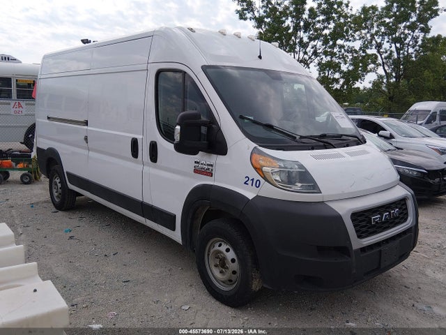 2019 Ram Promaster 2500 High Roof 159 Wb მანქანა იყიდება აუქციონზე, vin: 3C6TRVDGXKE512406, აუქციონის ნომერი: 45573690