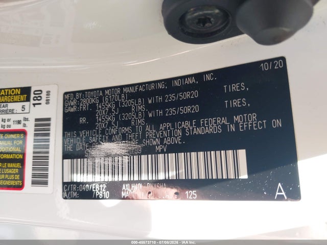 Toyota Sienna Xse 2021 5TDDRKEC9MS001799 Image 25