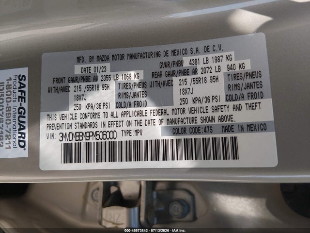 Aukcja sprzedaży 2023 Mazda Cx-30 2.5 S Select, vin: 3MVDMBBM9PM506000, numer aukcji: 45573842