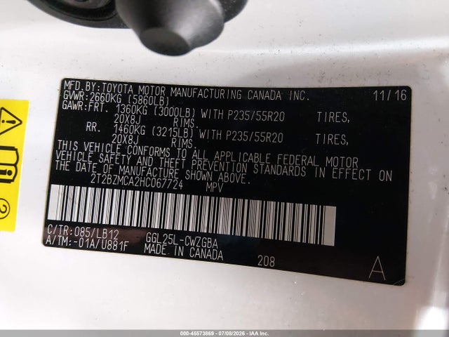 Lexus RX 350 2017 2T2BZMCA2HC067724 Image 9
