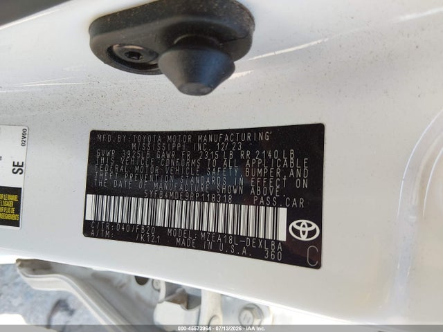 45573964 :رقم المزاد ، 5YFB4MDE9RP118318 vin ، 2024 Toyota Corolla Le مزاد بيع