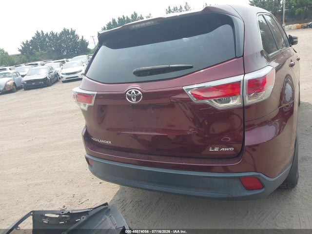 45574056 :رقم المزاد ، 5TDBKRFH5ES071476 vin ، 2014 Toyota Highlander Le V6 مزاد بيع