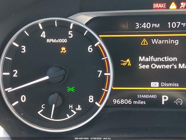 5N1BT3CA1PC872620 Nissan Rogue Sl Fwd