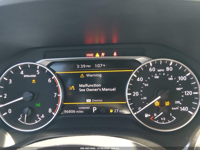 5N1BT3CA1PC872620 Nissan Rogue Sl Fwd