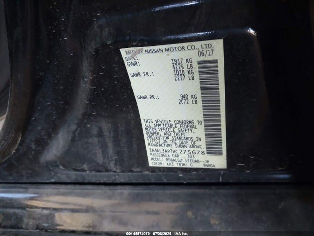 1N4AL3AP7HC275678 Nissan Altima 2.5 S