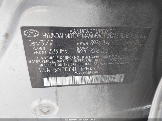 Hyundai ELANTRA SE 2017 5NPD84LF1HH186762 Image 9