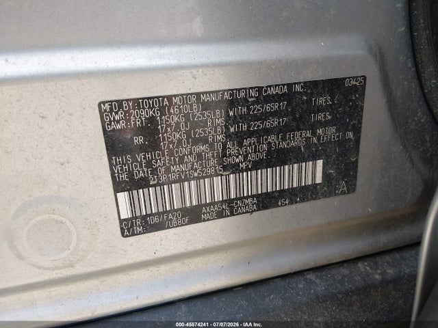Toyota Rav4 Xle 2025 2T3P1RFV1SW529815 Image 9
