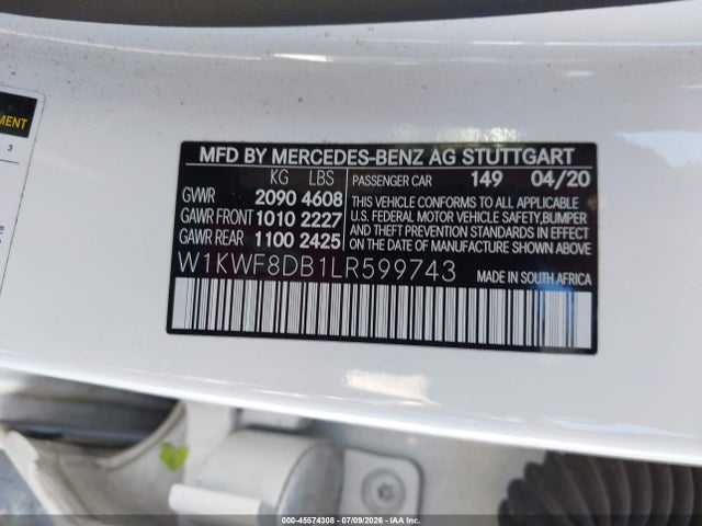 Mercedes-Benz C 300 2020 W1KWF8DB1LR599743 Image 9