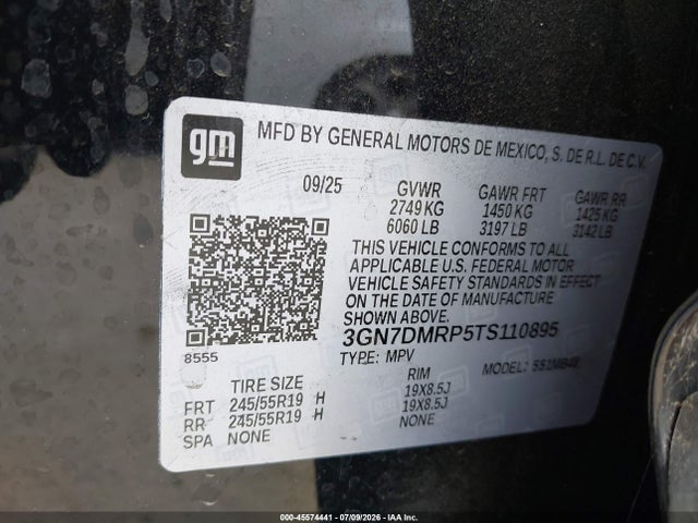 Chevrolet Equinox Ev Lt 1 2026 3GN7DMRP5TS110895 Image 9