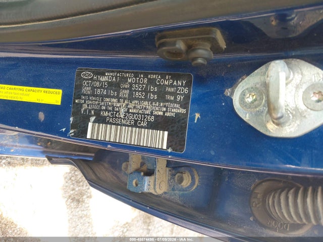 Hyundai ACCENT SE 2016 KMHCT4AE2GU031268 Image 23