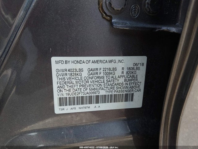 Продаж на аукціоні авто 2018 Acura Ilx Premium Package/technology Plus Package, vin: 19UDE2F73JA006973, номер лоту: 45574532