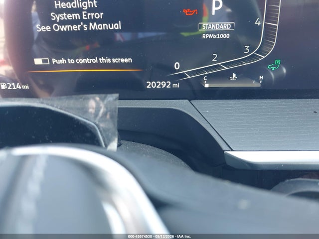 Aukcja sprzedaży 2025 Infiniti Qx80 Sensory Awd, vin: JN8AZ3DE4S9701080, numer aukcji: 45574538