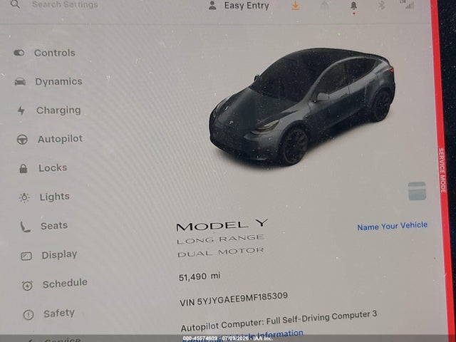 Продаж на аукціоні авто 2021 Tesla Model Y Long Range Dual Motor All-wheel Drive, vin: 5YJYGAEE9MF185309, номер лоту: 45574609