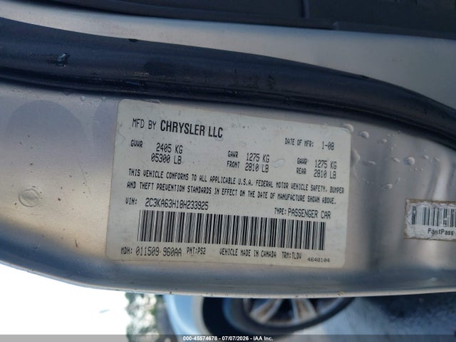 Продажа на аукционе авто 2008 Chrysler 300c Hemi, vin: 2C3KA63H18H233925, номер лота: 45574678