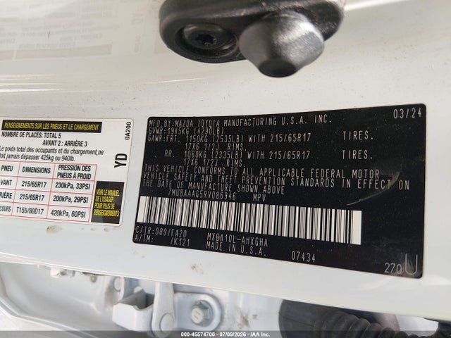 7MUBAAAG5RV086946 Toyota Corolla Cross Le