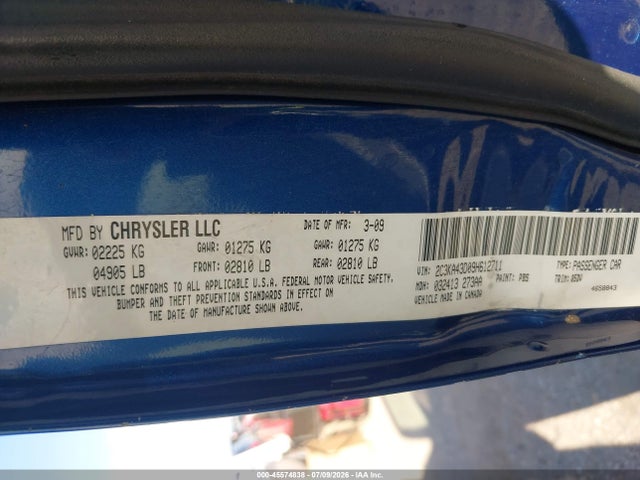 Aukcja sprzedaży 2009 Chrysler 300 Lx, vin: 2C3KA43D09H612711, numer aukcji: 45574838