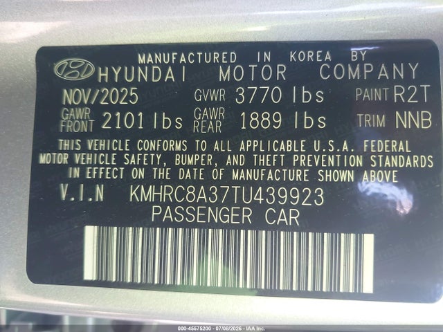 Hyundai Venue Sel 2026 KMHRC8A37TU439923 Image 9