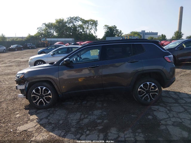 2022 Jeep Compass Limited 4x4 მანქანა იყიდება აუქციონზე, vin: 3C4NJDCB3NT162965, აუქციონის ნომერი: 45575253