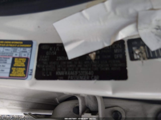 45575481 :رقم المزاد ، KNAFK4A61F5311640 vin ، 2015 Kia Forte Lx مزاد بيع
