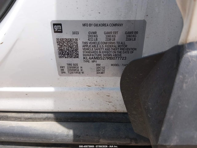 Продажа на аукционе авто 2024 Buick Encore Gx Preferred Fwd, vin: KL4AMBS27RB077723, номер лота: 45575869