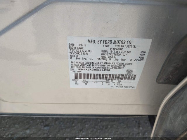 Ford Edge Titanium 2019 2FMPK3K98KBB04528 Image 9