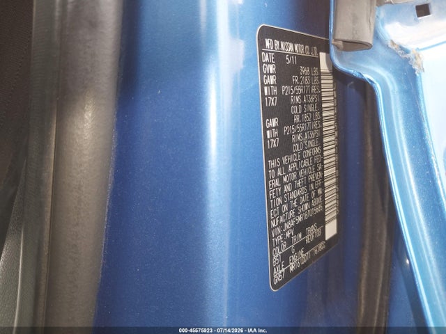 Продаж на аукціоні авто 2011 Nissan Juke S, vin: JN8AF5MR1BT015685, номер лоту: 45575923
