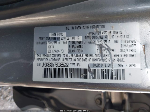 Aukcja sprzedaży 2014 Mazda Cx-5 Grand Touring, vin: JM3KE4DY7E0385282, numer aukcji: 45576020