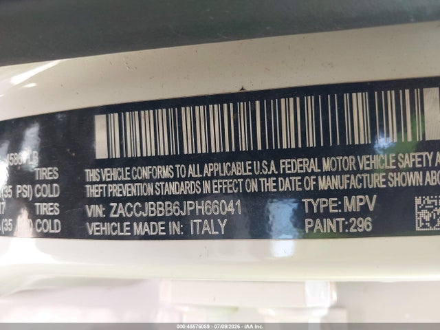 Jeep Renegade Latitude 4x4 2018 ZACCJBBB6JPH66041 Image 9