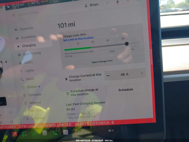 45576226 :رقم المزاد ، 5YJYGDEE8MF105063 vin ، 2021 Tesla Model Y Long Range Dual Motor All-wheel Drive مزاد بيع