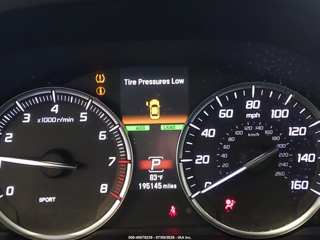45576239 :رقم المزاد ، 19UUB1F53LA013877 vin ، 2020 Acura Tlx Tech Package مزاد بيع