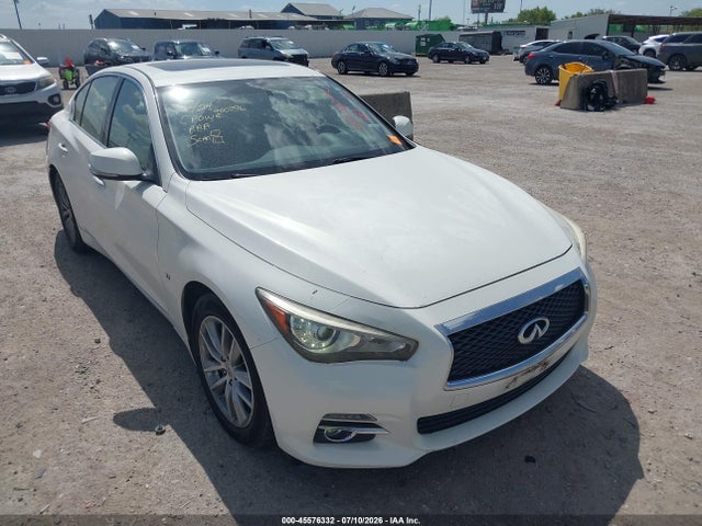 2015 Infiniti Q50 Premium მანქანა იყიდება აუქციონზე, vin: JN1BV7ARXFM400796, აუქციონის ნომერი: 45576332