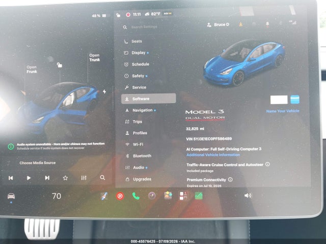 Aukcja sprzedaży 2023 Tesla Model 3 Performance Dual Motor All-wheel Drive, vin: 5YJ3E1EC0PF586489, numer aukcji: 45576425