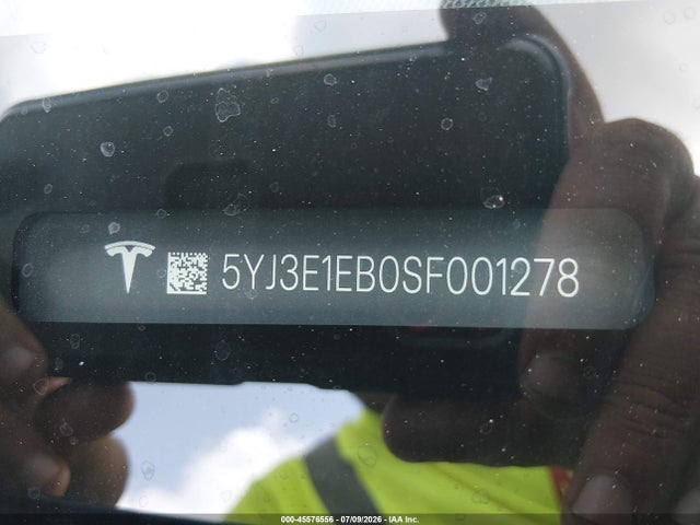 Aukcja sprzedaży 2025 Tesla Model 3 Long Range All-wheel Drive, vin: 5YJ3E1EB0SF001278, numer aukcji: 45576556