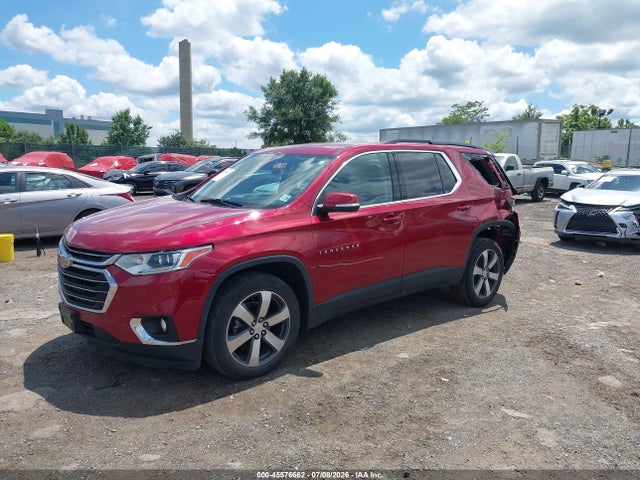 45576662 :رقم المزاد ، 1GNEVHKW5MJ126790 vin ، 2021 Chevrolet Traverse Awd Lt Leather مزاد بيع